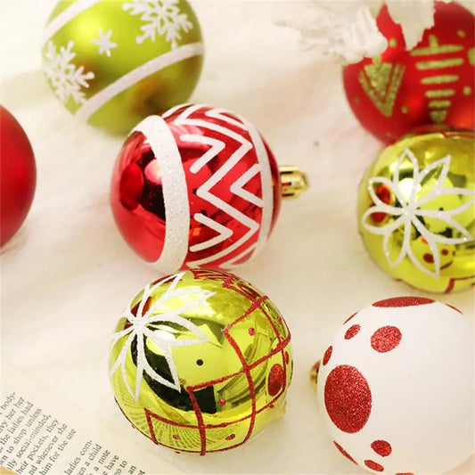 Family Party Decorations Bright Colors Cartoon Accessories Popular Christmas Decorations Set Christmas Decoration Gifts Abs