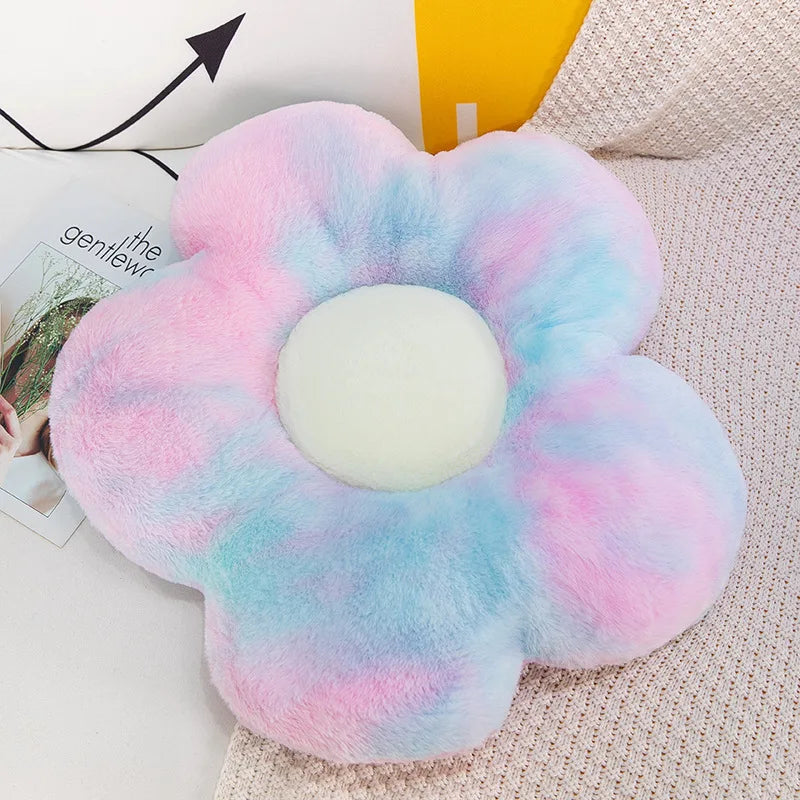 Cushion Flower Circular Shape Cloth With Soft Nap Office Classroom Chair Cushion Couch Pillow Bedroom Floor Winter Thick