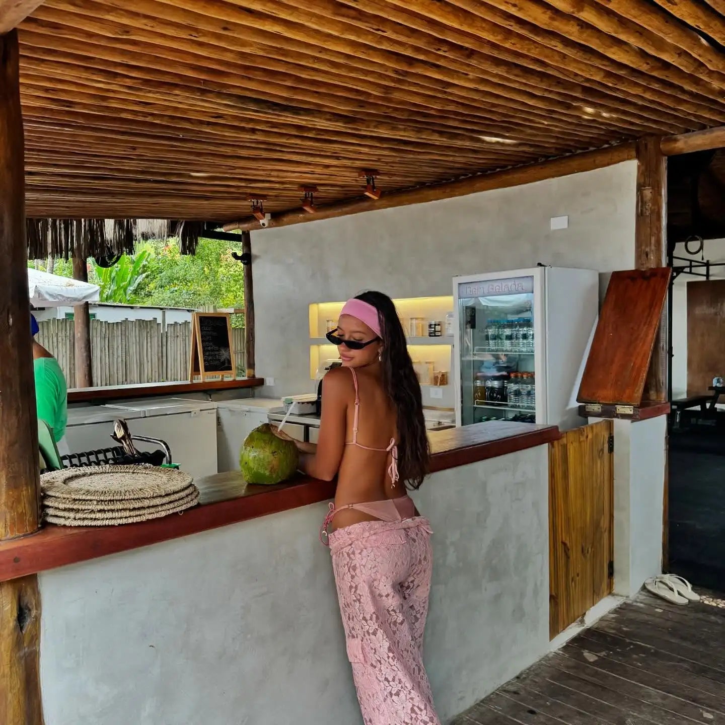 3 Pcs Sexy Bandage Bikini With Pants Wide-Leg Lace Pants Summer Women White Tube Top with Pants Suit Female