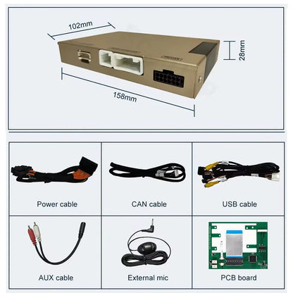 Wireless Carplay Android Auto for Ford Sync2 System Explorer Focus Fiesta C-max Edge F-150 Fusion Taurus 2011-2016 Decoder box