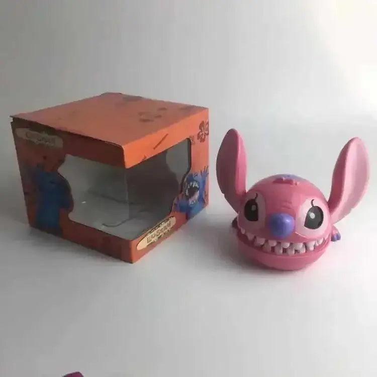 Stitch Biting Finger Prank Toy Funny Interactive Game Cute Stress Relief Desk Decor for Kids Adults Halloween Trick