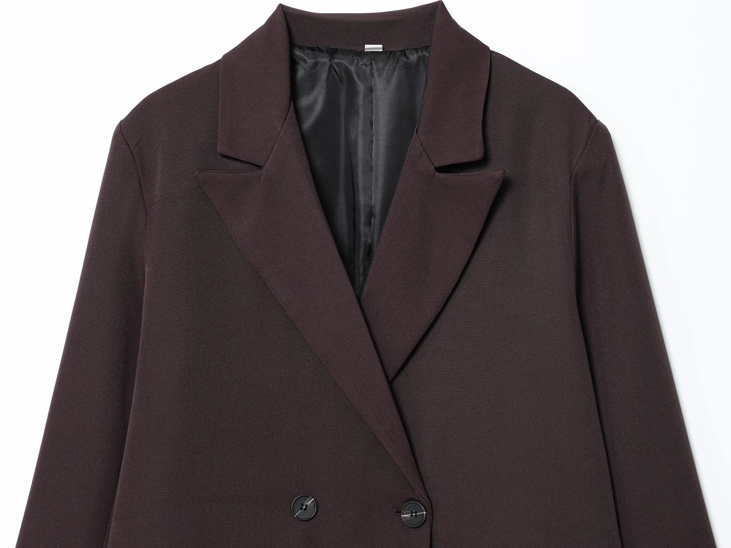 KONDALA Elegant Double Breasted Suit Women's Fall Commute Lapel Blazer Coat 2025 Spring Autumn Minimalist Office Lady Blazer