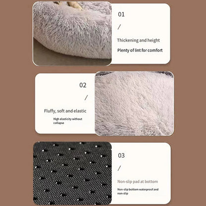 Luxury Dog Bed Paw Shape Plush Dog Mat Beds for Small Medium Large Dogs Kitten Supplies Pet Dog Calming Bed Washable Cushion