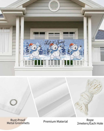 Christmas Snowflakes Decorate banners flags and commemorative days with 4 sizes to choose from customizable product patterns