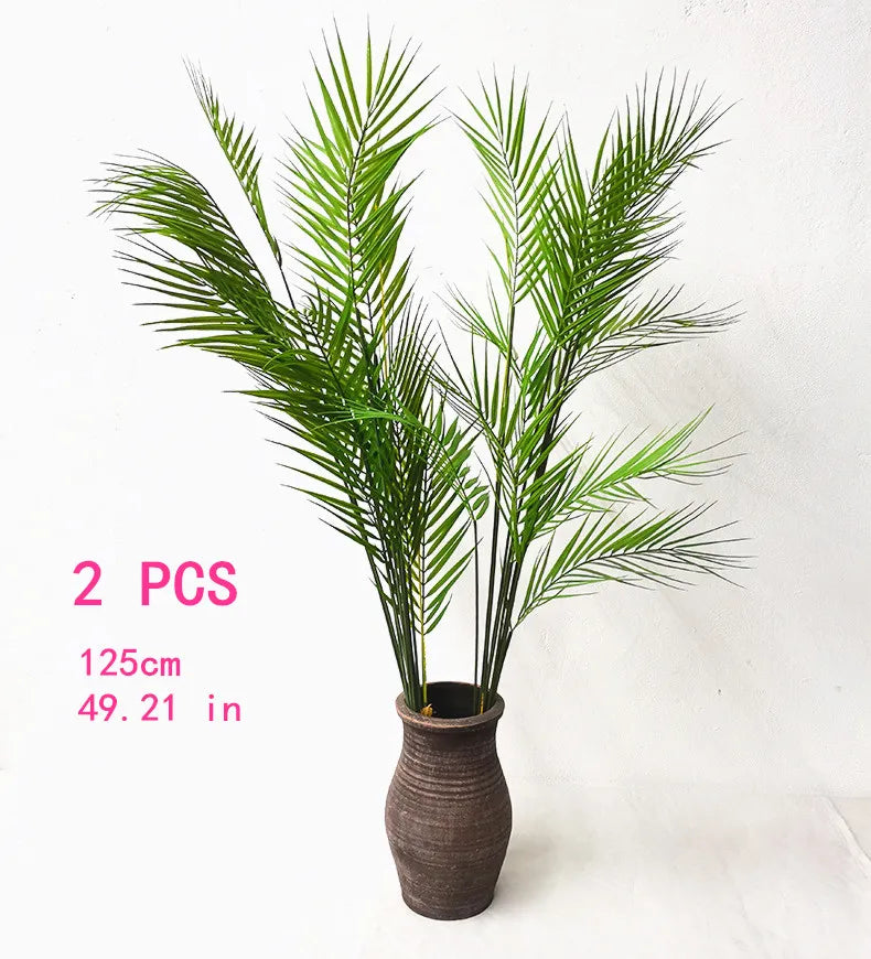 Large Artificial Palm Tree Green Tropical Fake Plants Flower Arrangement Props Home Decoration Hotel Office Deco Accessori