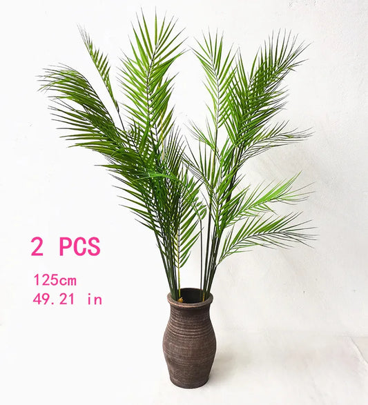 Large Artificial Palm Tree Green Tropical Fake Plants Flower Arrangement Props Home Decoration Hotel Office Deco Accessori