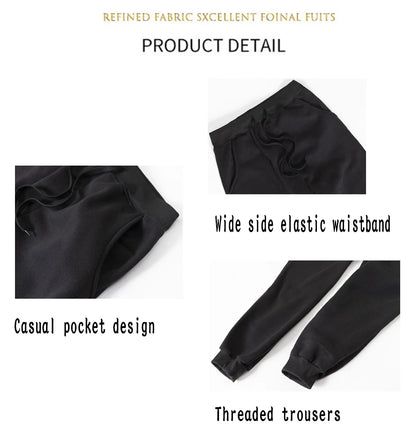 Two Piece Set Street Womens Hoodie & Pants Fleece Pocket Loose Pullover Los Angeles California Print Clothes Fashion Sportswear