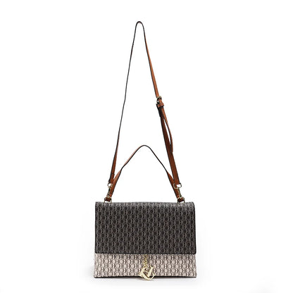 CH Retro Texture Women's Bag Printed Shoulder Bag Casual Fashion Square Small Women's Bag Tote Bag