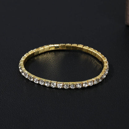 Luxury Blue Zircon 18K Gold Plated Women's Bracelet 2023 New Fashion Retro Zircon Bracelet Wedding Party Jewelry Gift
