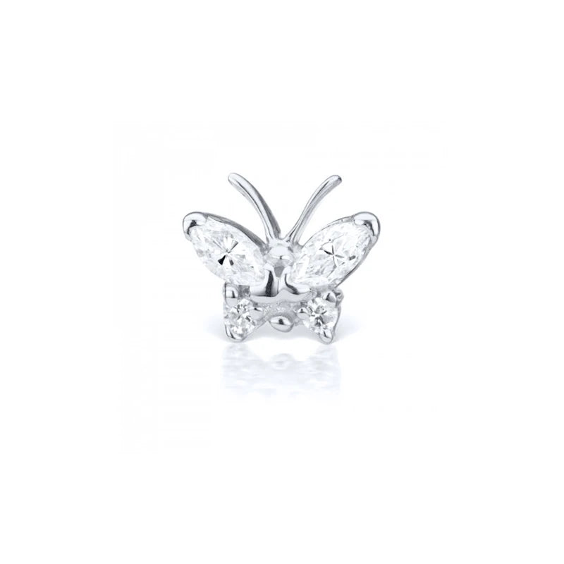 925 Sterling Silver Fine Jewelry Anti-allergic Ear Buckle Moon Stud Earring For Woman Wedding Anniversary Piercing Pendientes