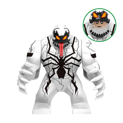 Building Blocks Marvel Transformation Figures Big Goblin Spiderman Iron Man Venom Captain Hawk Deadpool Technic Armor Gift Toys