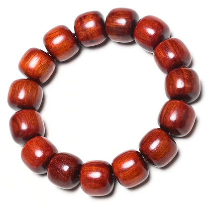 African Lobular Red Sandalwood Beads Zambia Red Sandalwood Hand String 8mm 108 Rosary Beads Men's and Women's Bracelet Wholesale