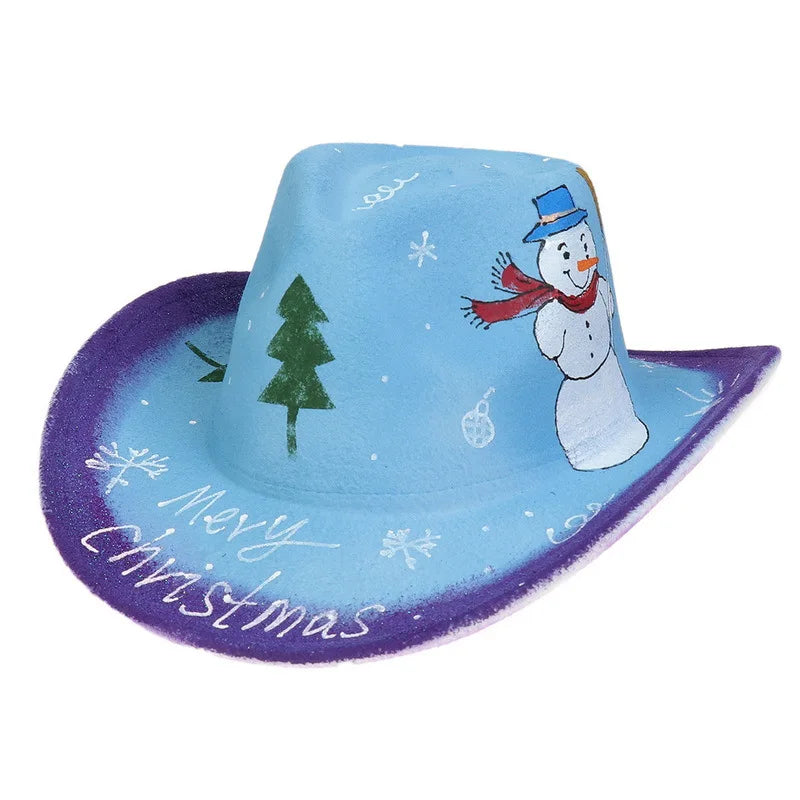 EtherealBe Halloween Cowboy Hat for Adults - Spooky Style
