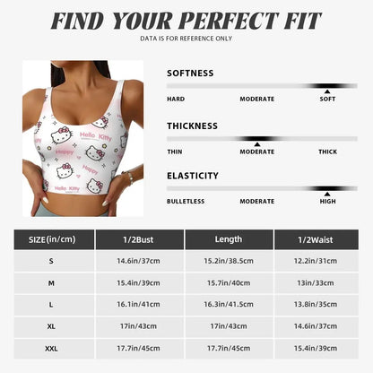 EtherealBe Hello Kitty Sports Bra for Women