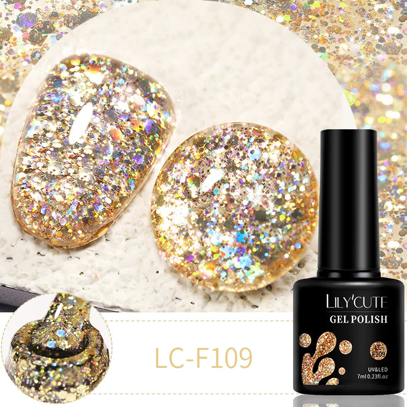 LILYCUTE 7ml 9D Cat Magnetic Gel Nail Polish Iridescent Magnet Semi Permanent Soak Off UV LED Manicure For Nail Art Gel Varnish