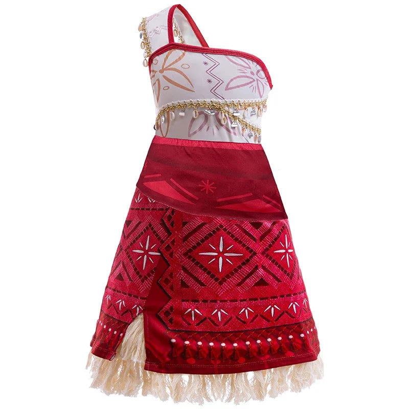 EtherealBe kids Moana 2 Halloween costume with vibrant colors and detailed designs for role play