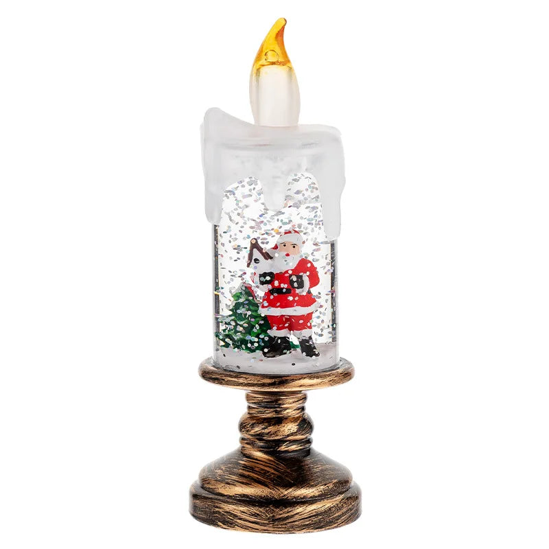 Christmas Decorations Candle Lights Candles Lights Angel Snowflake Crystal Ball Lights Creative Christmas Gifts Desktop Ornament