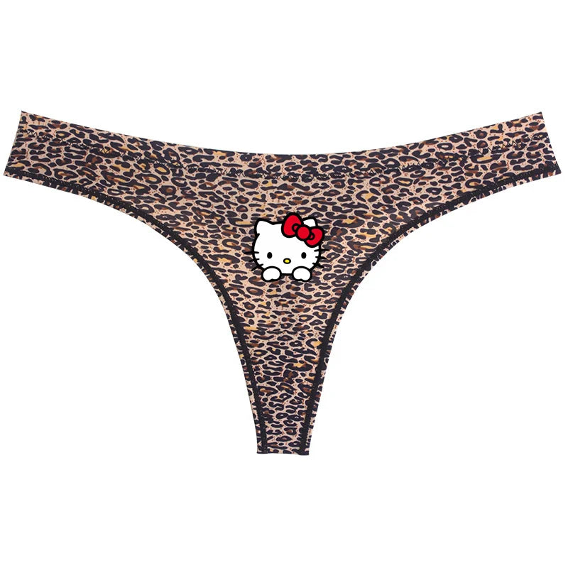 EtherealBe Hello Kitty Leopard Thong Underwear Set