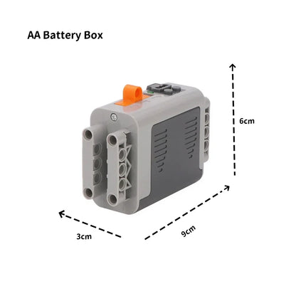 MOC Technology PF blocks Power Functions AA Battery Box Case for Robot Car compatible with All Brand  blocks
