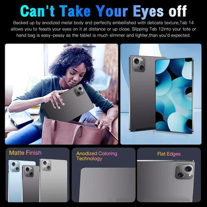 2025 NEW Original iPad PRO MAX 12inch Tablet Android 15 16GB+1TB 20000mAh 5G DualSIM Bluetooth WiFi HD 4K Screen Tablet PC Wifi7