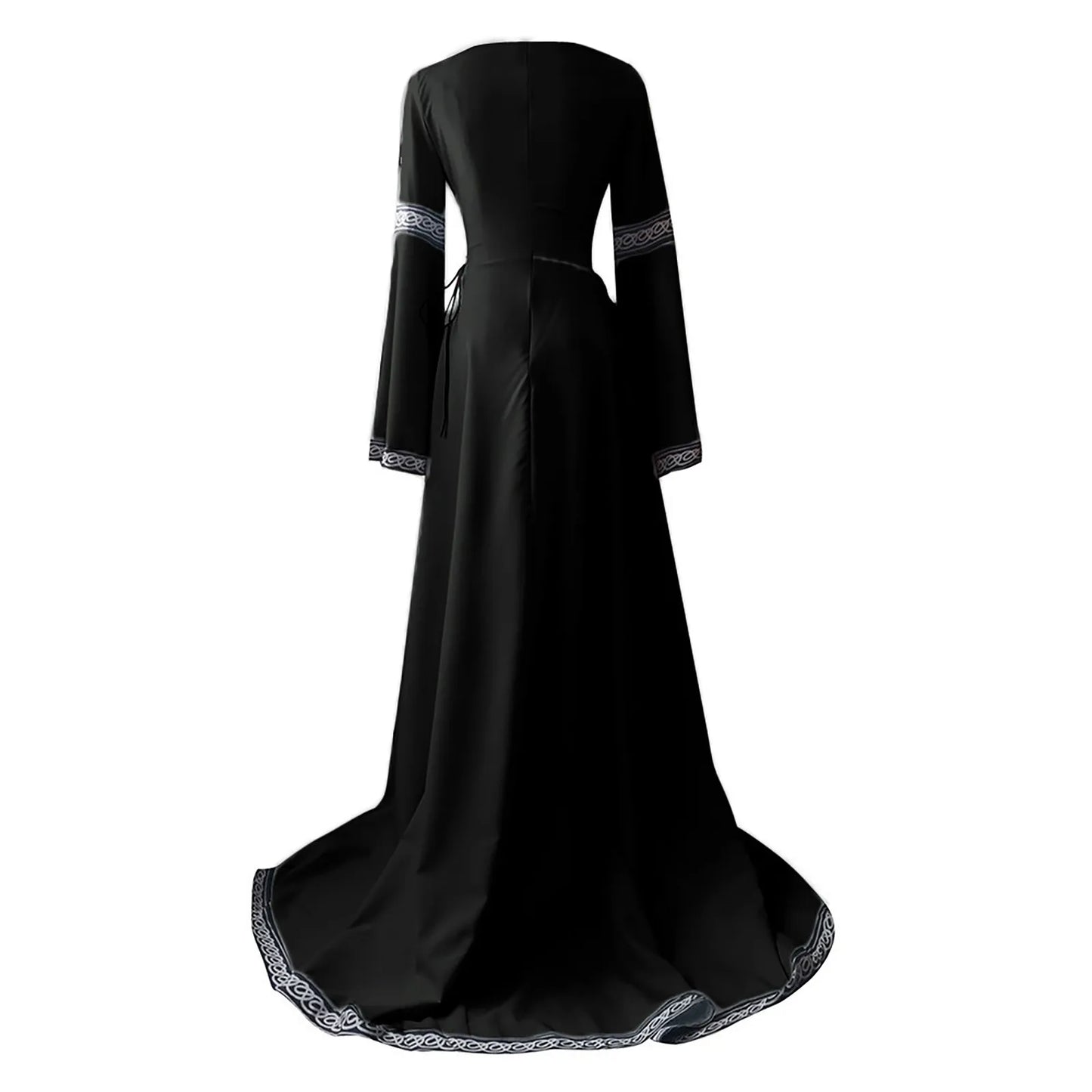 Medieval Gothic Cosplay Costumes for Women Halloween Carnival Party Performance Long sleeve Middle Ages Renaissance Dresses