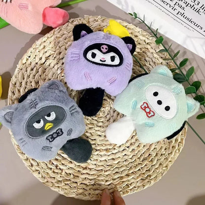 Squeaky Catfish Keychain, Anime Sound Toy with Creative Round Corner and Rolled Edge Design, Christmas Gift, Crossbody Bag