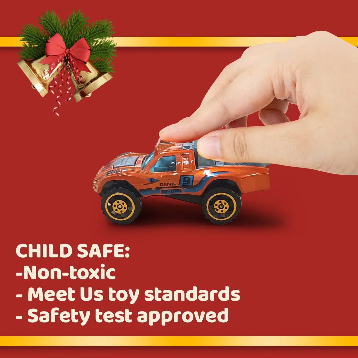 Christmas Gifts Advent Calendar 24 Days Alloy Car Inertial Vehicle Model Children's Toy Metal Cars Set Toys for Boy Kid New Year