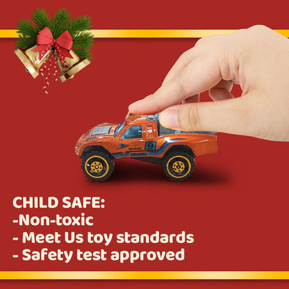 Christmas Gifts Advent Calendar 24 Days Alloy Car Inertial Vehicle Model Children's Toy Metal Cars Set Toys for Boy Kid New Year
