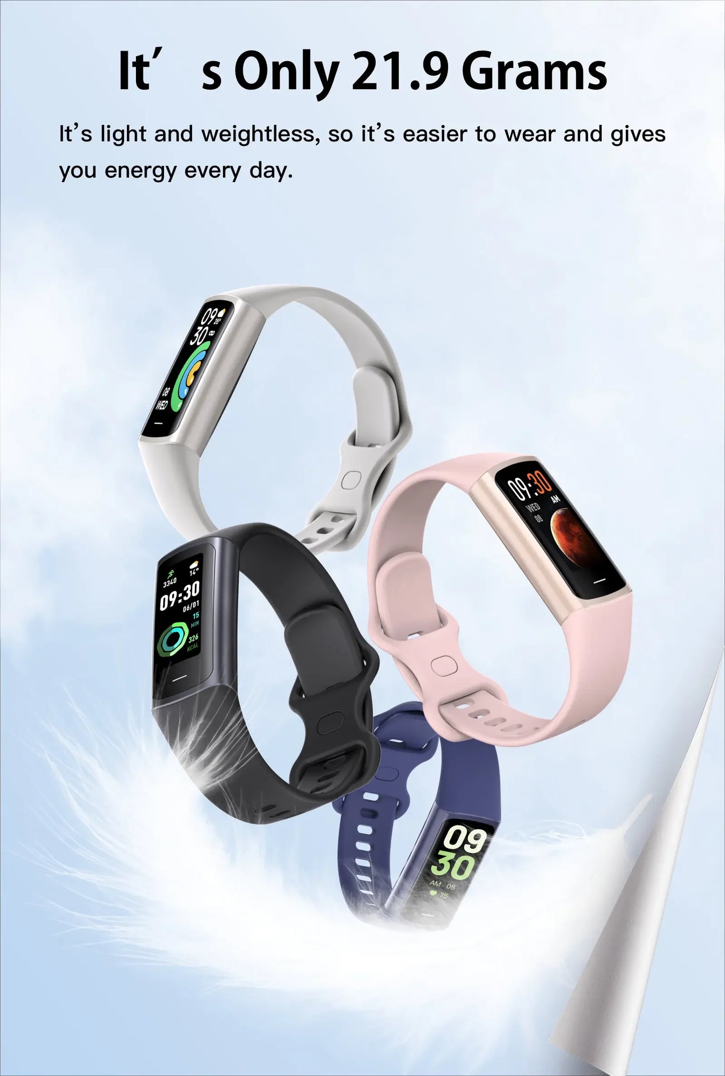 Smart Band 8 Pro Fitness Bracelet Wristbands Woman Pedometers For Walking Women'S Watches For Huawei Xiaomi Phone
