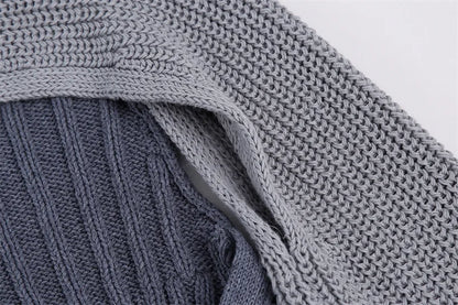Fashionable Backless Knot Design Knitted Top Women's Autumn Wear Versatile Street Style round Neck Long Sleeve Polyester