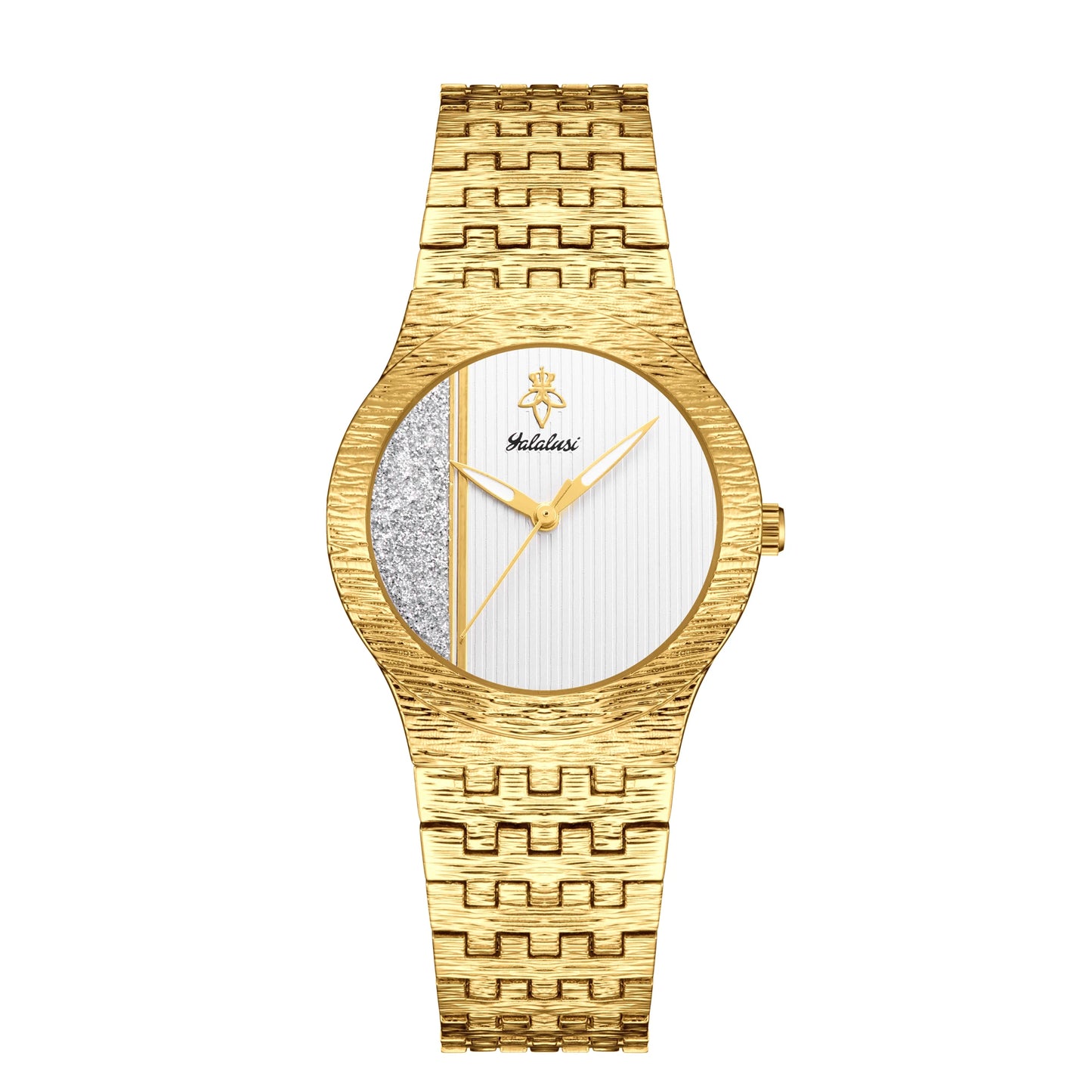 YaLaLuSi Brand 2024 Hot New Women's Watches Business Golden Sculpted Luxury Luxury Box Watch Remover Ion Gold Plating