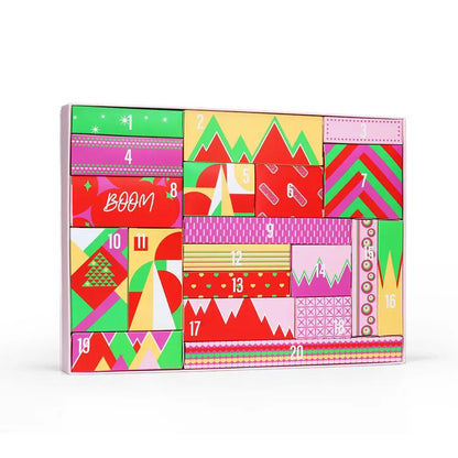 Christmas Advent Calendar  Makeup Tools Countdown Calendar Gift Boxes Lipstick Eye Shadow Cosmetics Set Party Favors for Girls