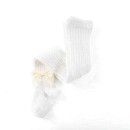 Spring Autumn Baby Girls Tights Cotton Knitting Tights for Girls Fashion Bowknot Children Girls Pantyhose Soft Leggings