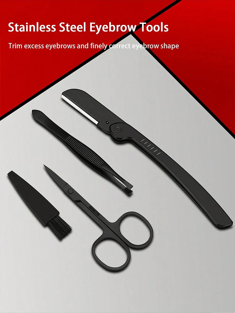 Manicure Nail Clippers Pedicure Set - Stainless Steel Manicure, Professional Grooming Kit, Nail Care Tools with Luxurious Travel