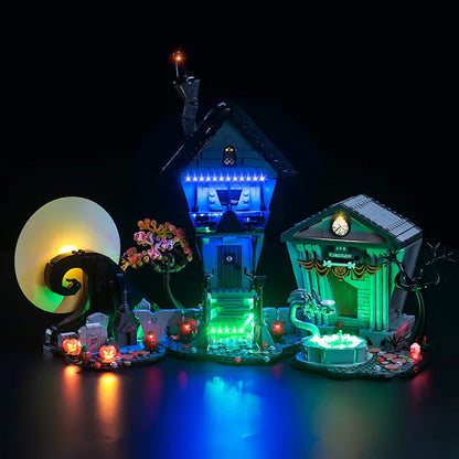 Lazishi LED Light 21351 Set Suitable for Tim Burton's The Nightmare Before Christmas Building Blocks (Lighting Accessories Only)