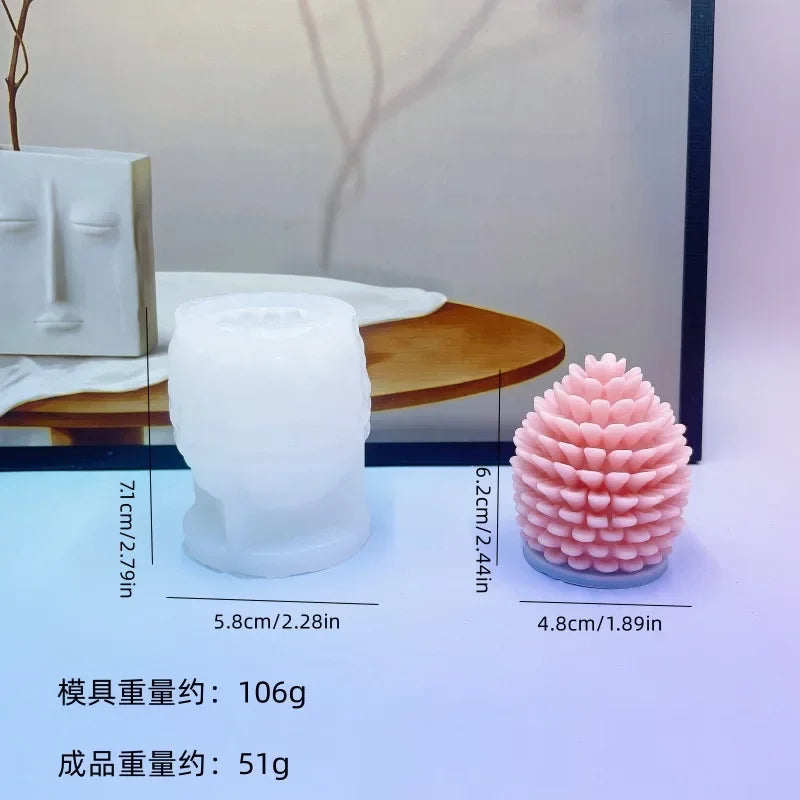 Christmas Series Pine Cone Silicone Candle Mould DIY Handmade Pine Cone Candle Plaster Resin Crafts Soap Mould Christmas Gift
