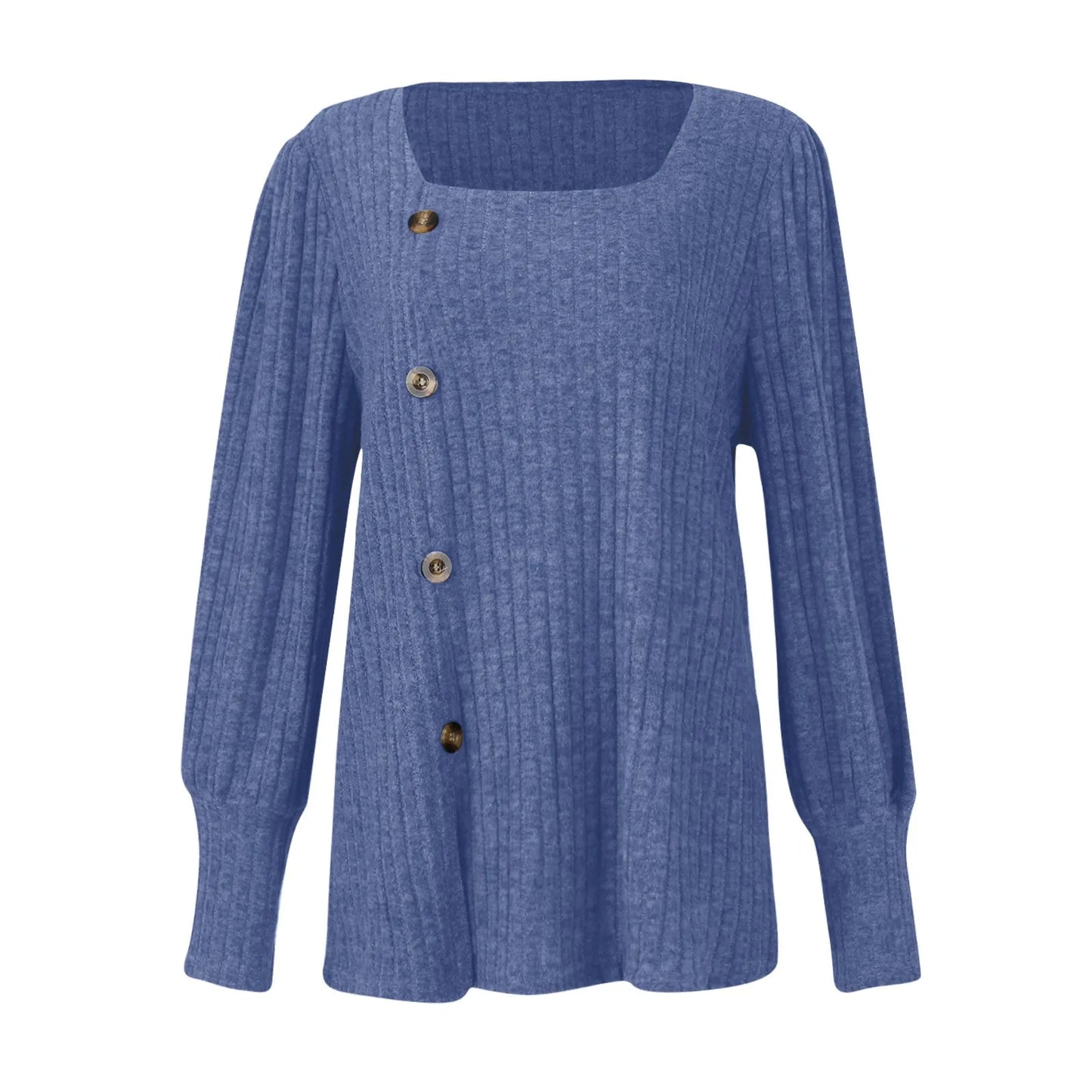 Autumn Elegant Trendy Long Sleeve Comfortable Ladies Top Casual Women's Pullover Simple Design Daily Solid Color Dress up