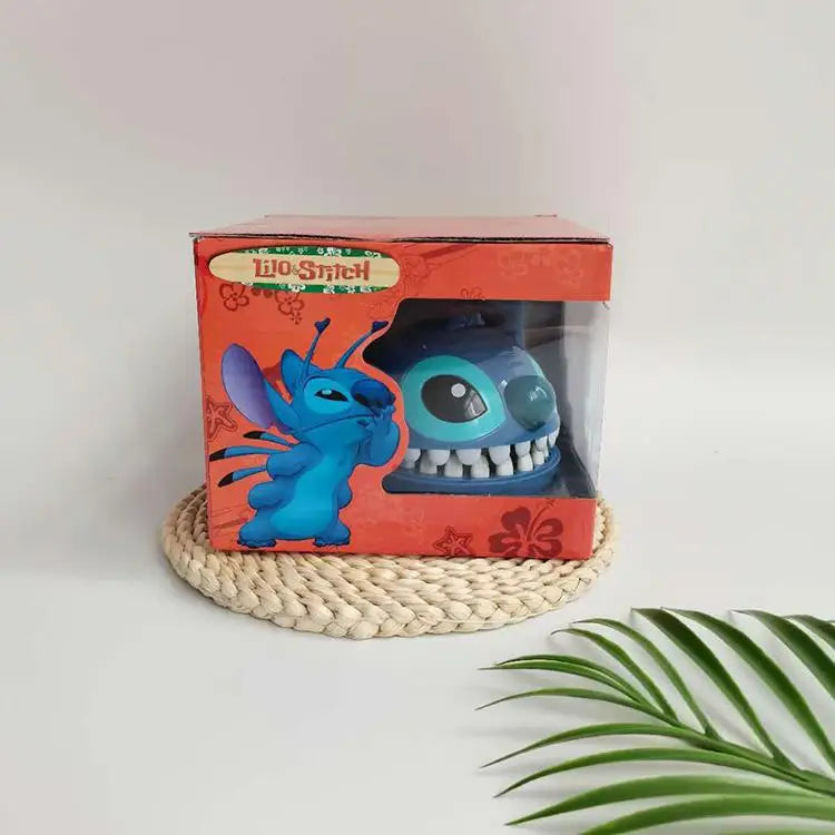 Stitch Biting Finger Prank Toy Funny Interactive Game Cute Stress Relief Desk Decor for Kids Adults Halloween Trick