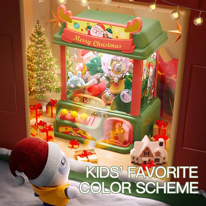 New Christmas Theme Doll Machine Coin Operated Play Game Claw Catch Toy Machines Dolls Children Interactive Toys Christmas Gifts