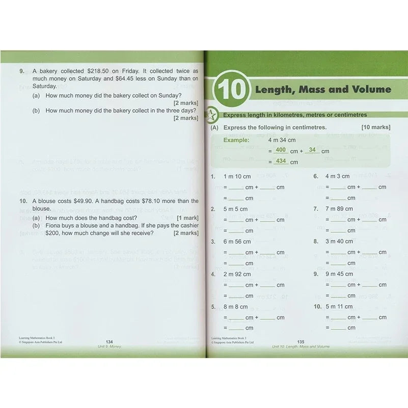 6 Books/Set SAP Learning Mathematics Book Grade 1-6 Children Learn Math Books Singapore Primary School Mathematics Textbook