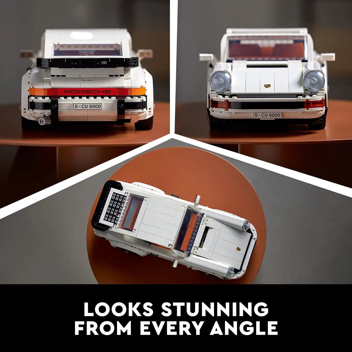 LEGO Icons Porsche 911 10295 Building Set, Collectible Turbo Targa, 2in1 Porsche Race Car Model Kit (1458 Pieces)