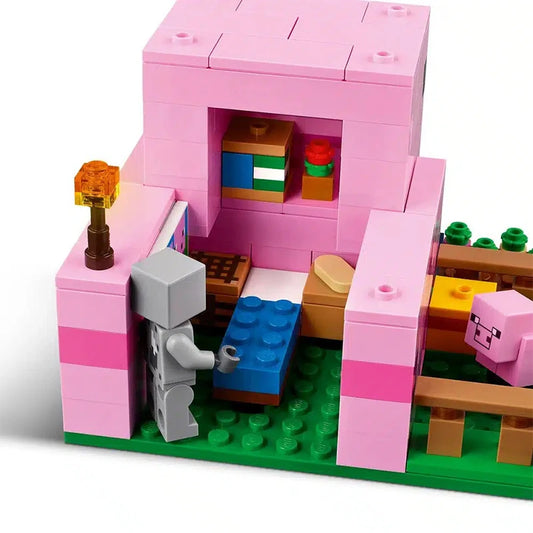 LEGO Building blocks Sets MC My Mini World Game Series Building Blocks The Baby Pig House Farm Children's Toys Assembling Gift
