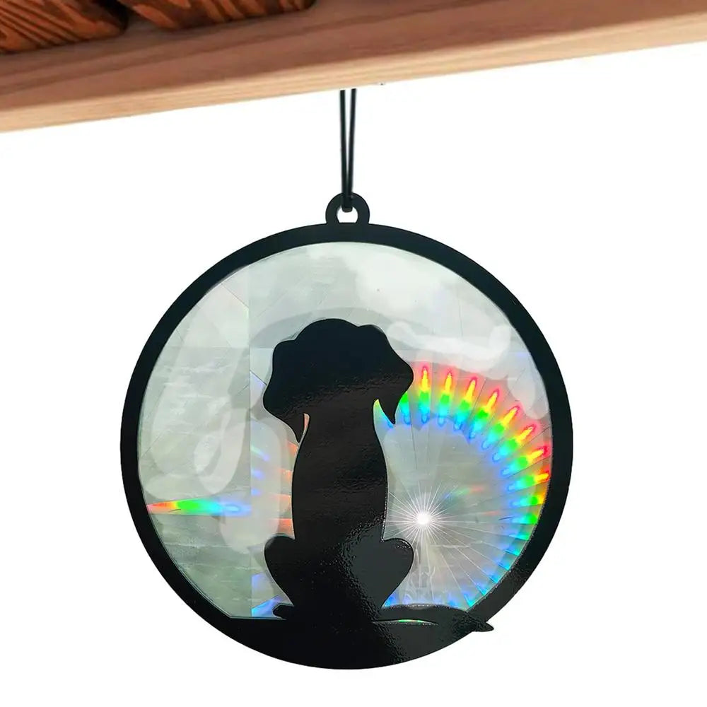Dog Suncatcher Ornament Pet Sun Catcher For Windows Dog Memorial Suncatcher Acrylic Dog Window Ornament For Pet Lover For