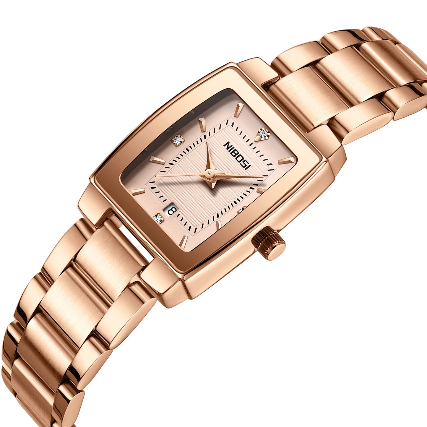 NIBOSI Luxury Ladies Watch Stainless Steel Waterproof Quartz Watch for Woman High Quality Female Clock Elegant Women's Watches