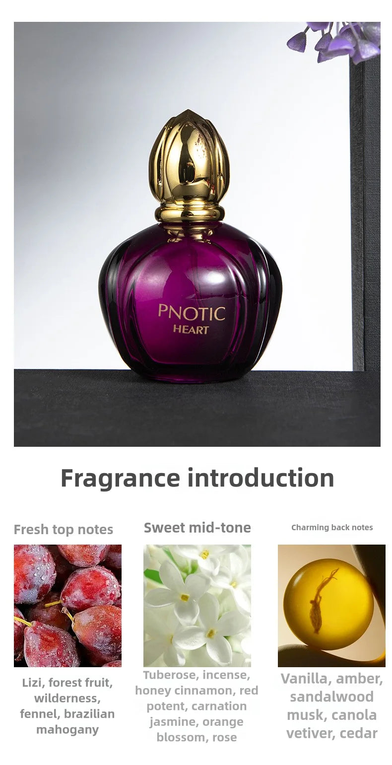 Enchanting Midnight Men Women's Perfume 100ml Orchid Eau de Parfume Long-Lasting Delightfully Fresh Natural Scent Spray Unisex