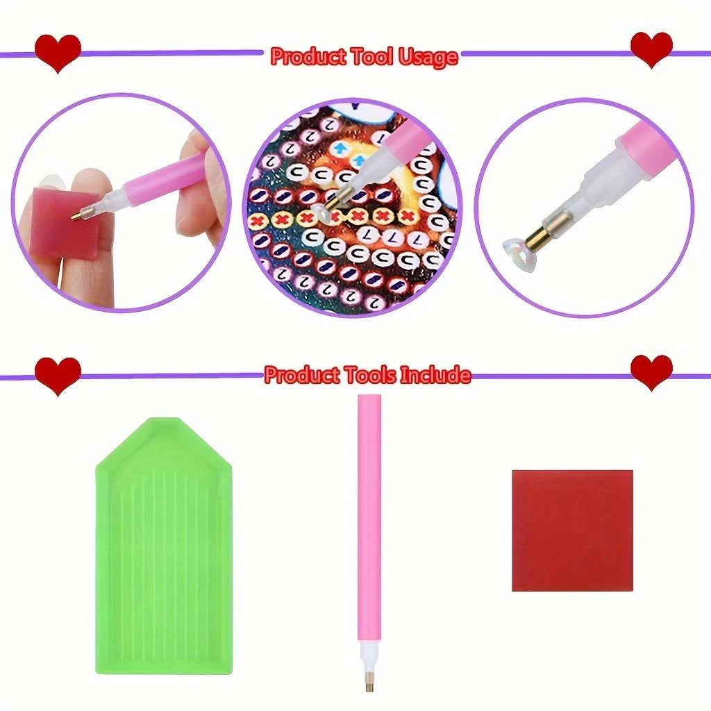 1 piece/set DIY Christmas Diamond Art Tissue holder Acrylic napkin holder Craft Home office table Christmas gift