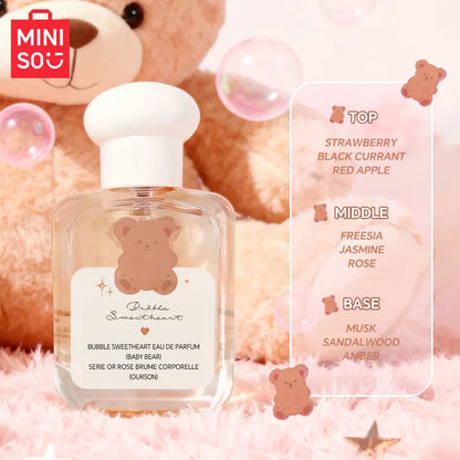 MINISO BUBBLE SWEETHEART Women Perfume Original Luxury Floral Eau De Parfum Designer Fragrance For Woman Body Spray 15ML