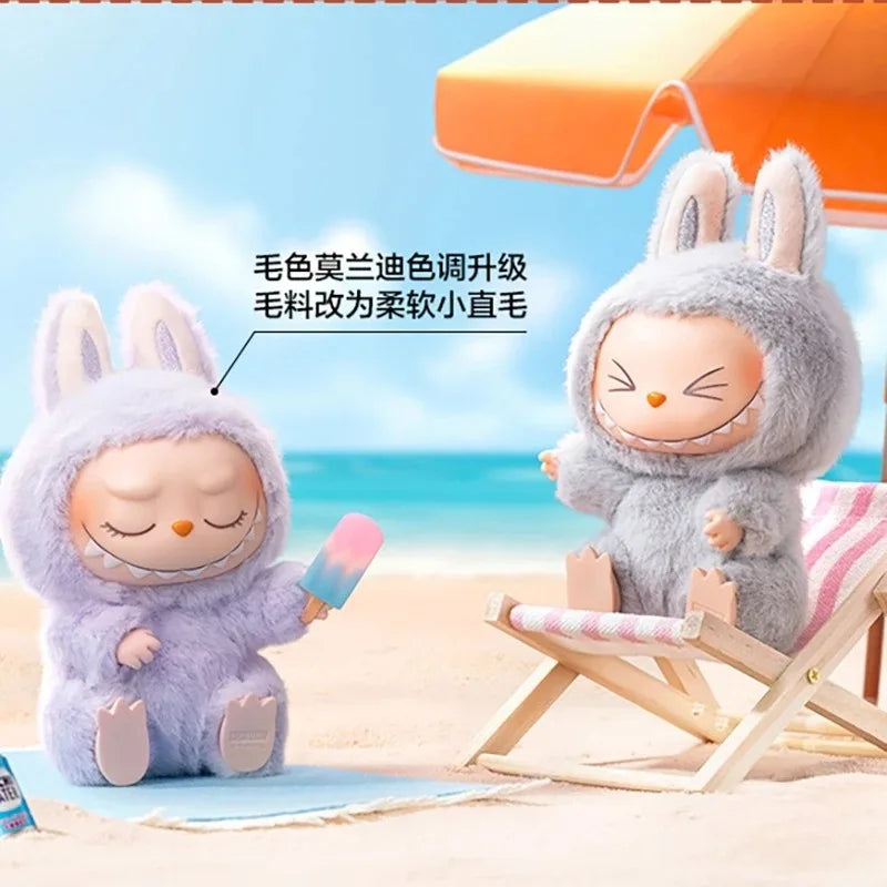 Authentic Pop Mart THE MONSTERS LABUBU Sitting Party Series Vinyl Plush Blind Box Figurine Pendant Labubu Original Collection