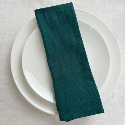 20PC 30X45CM Cotton Hotel Serving Cloth Napkins Fabric Family Dinner Kitchen Green Tea Towels Table Mat Wedding Table Decoration