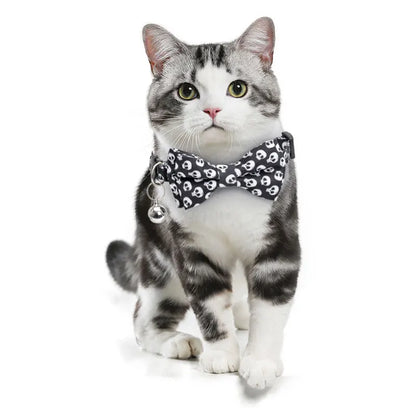 Pet Breakaway Cat Collar Halloween Adjustable Tie Bow Cute Puppy Kitten Collars Rabbit Accessories Pet Pet Products